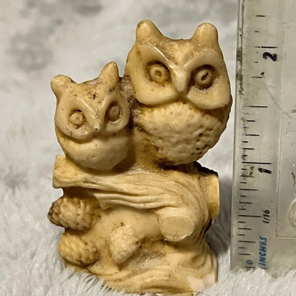 Owls Resin Pair italian Figurine Wony Ltd Italy‎ 2.5